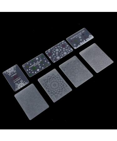 4-Piece Nail Stamper Set with Silicone Stamp Pens for Manicure Art - Double Ended Design with Nail Seal Plate for Home and Salon Use - Buy Online on SooperMarket.com