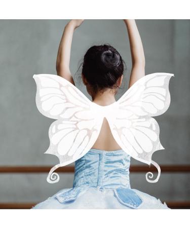 ibasenice Girls Wings Fairy Wings Butterfly Wing Dress Up Butterfly Wing Prop Elegant Style Butterfly Wing White - Buy Online on SooperMarket.com