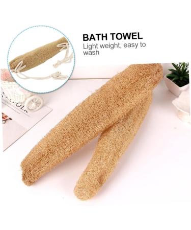 Beavorty Loofah Bath Towel & Body Scrubber - Exfoliating Shower Strap for Smooth Skin | Travel-Friendly Natural Back Scrubber - Buy Online on SooperMarket.com