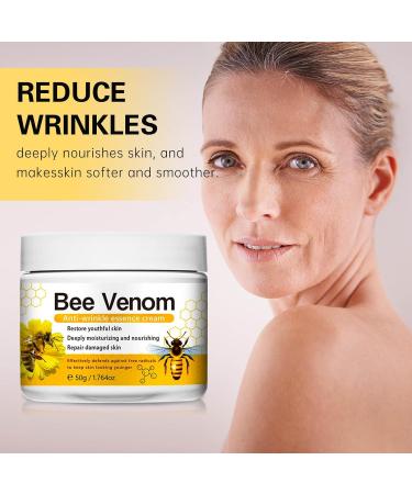 Bee Venom Anti-Wrinkle Cream Bee Venom Cream for Face Anti-Wrinkle Hydrating Moisturising Reduces Fine Lines Lightens The Skin 50g - Buy Online on SooperMarket.com
