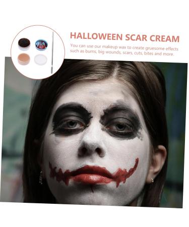 Mikinona Halloween Scar Cream Makeup Set - Special Effects Skin Wax Modeling Putty & Spatula for Halloween Makeup - Buy Online on SooperMarket.com