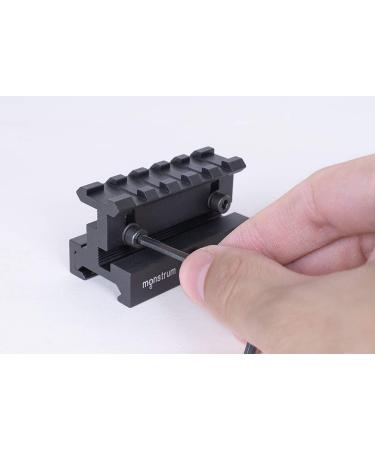 Monstrum Lockdown Series 2.5 Picatinny Riser Mount w/ Quick Release | Adjustable Height - Buy Online on SooperMarket.com