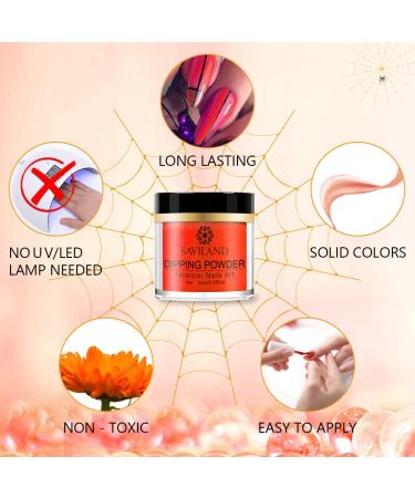Saviland Glow in the Dark Dip Powder Nail Set - 10 Colors for French Manicure Nail Art, No Lamp Needed - Buy Online on SooperMarket.com