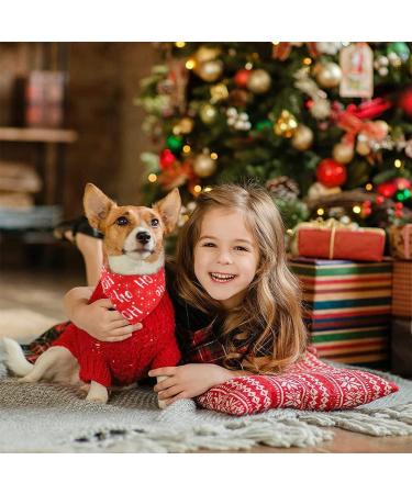 Dog Bandanas 4 Pack Dog Christmas Bandana Classic Buffalo Plaid Pets Scarf Triangle Bibs Neckerchief Set Pet Costume Accessories Decoration for Small Medium Large Dog and Cats 4PC Xmas - Buy Online on SooperMarket.com