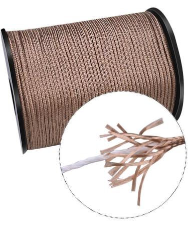 WXJ13 50 Yards Brown Braided Nylon Lift Shade Cord + 5 Pack Wood Cord Knobs 1.8mm - Brown - Buy Online on SooperMarket.com