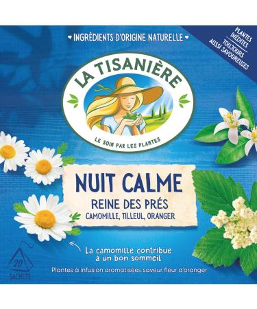 La Tisaniere Nuit Calme Tea - 20 Counts (French Tisane(Tranquil Night))