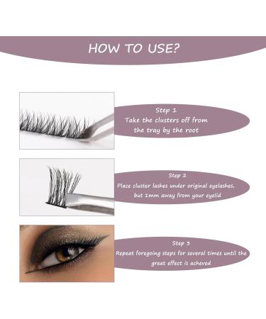 Lash Extension Kit 72 Cluster Individual Natural Lashes with Bond & Seal, Tweezers, Glue Remover | Easy DIY at Home 10-16mm C/D Curl - OP01 - Buy Online on SooperMarket.com