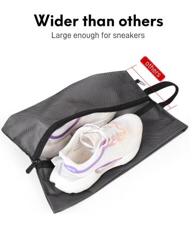 Quatish Shoe Bags for Travel - Waterproof Sneaker Bags (2 Pack) - XX-Large - Ideal for Golf Shoes - Men and Women - Zippered Dust Bags - Buy Online on SooperMarket.com