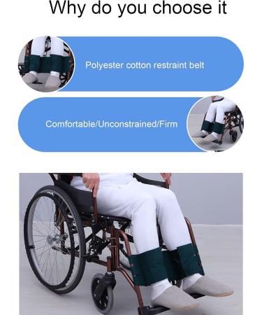 Wheelchair Foot Safety Restraint Wheelchair Leg Restraint Wear Resistant Polyester Cotton Fabric for Elderly for Home for Patient's - Buy Online on SooperMarket.com