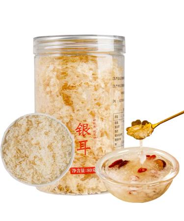 Dried Snow Fungus 80g Beautiful Snow Mushrooms Dried Mushrooms for Cooking