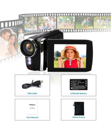 Heegomn Video Camera Camcorder 2.7K 36MP Vlogging Digital Recorder with 2.8 LCD - Perfect for YouTube, TikTok, Teens & Beginners - Buy Online on SooperMarket.com