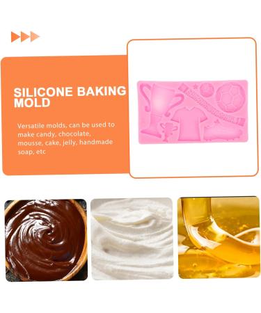 STOBOK Silicone Baking Mold Sports Shoes Sports Ball Theme Mold Soft Cake Mold Supple Fondant molds Chewing Gum Trophy aldult Decorate Football kit Chocolate Adult molds - Buy Online on SooperMarket.com