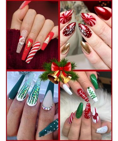 EBANKU Christmas Acrylic Powder Set - 6 Color Professional Nail Extension Kit for Long-Lasting Nail Art - No Lamp Needed | Perfect for Christmas Party - Buy Online on SooperMarket.com