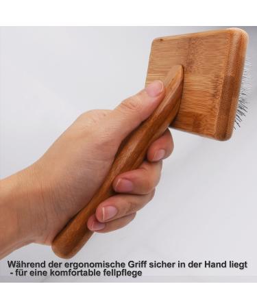Premium Dog & Cat Brushes for Fur Care | Wood & Slicker Brushes for Short & Long Hair - Ideal for Knots & Subfur - Buy Online on SooperMarket.com
