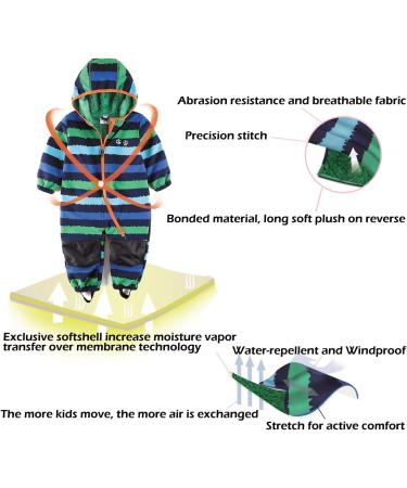 Umkaumka Baby Water Repellent Snowsuit Romper Blue 3-4 Years - Buy Online on SooperMarket.com