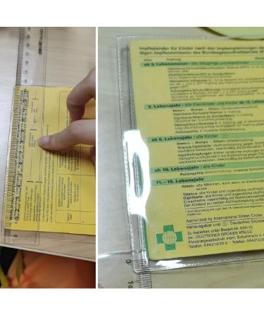 VOCIBO 2-Pack Vaccination ID Protective Cover | Waterproof Vaccine Card Holder for Adult Pass | Fits 93x130mm Vaccination Pass - Buy Online on SooperMarket.com