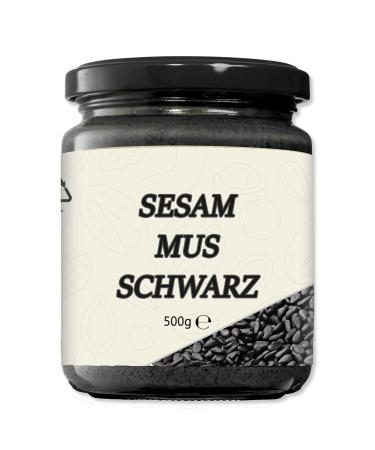 Mynatura black sesame-muse I spread I made of black sesame i black sesam seeds i for cooking and baking i in the glass (1x 500g) 500 g (1 Pack)