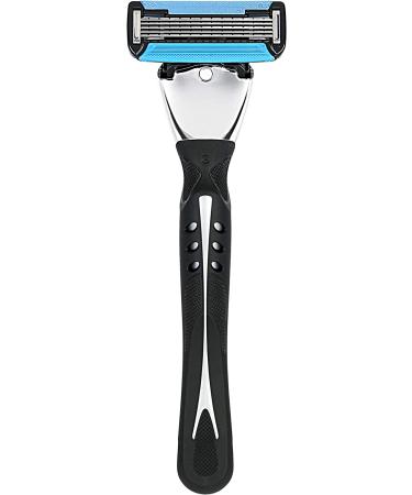 Solimo 5-Blade MotionSphere Razor Set for Men and Women | Dual Lubrication, Precision Beard Trimmer, Shower Hanger | Includes 2 Cartridges - Buy Online on SooperMarket.com