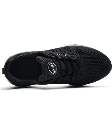 Pasick Men's Air Running Shoes - Lightweight Breathable Athletic Sneakers | US 7-12.5 (Black) - Buy Online on SooperMarket.com