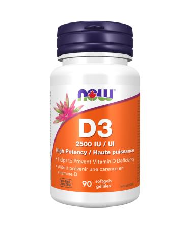 Now Foods Vit D-3 2 500 IU 90gel 0 90 count (Pack of 1)
