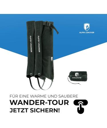Alpin Loacker Waterproof Gaiters for Hiking & Snowshoeing | Durable Outdoor Gaiters for Men & Women - Buy Online on SooperMarket.com