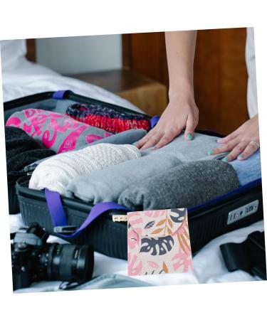 FOMIYES Tampon Organizer 4pcs - Menstrual Pad & Tampon Holder | Cute Monstera Leaves Design | Bathroom & Travel Storage Bag - Buy Online on SooperMarket.com
