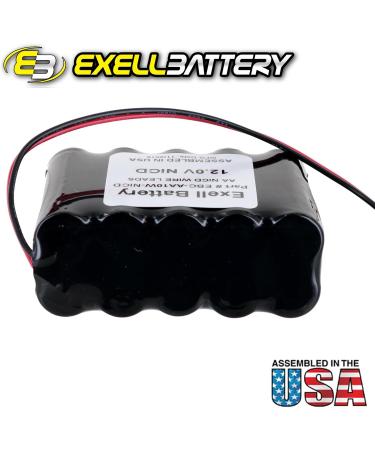 Exell 12V AA NiCad Battery Pack of 10 - 1000mAh | Durable & Reliable Power Source - Buy Online on SooperMarket.com