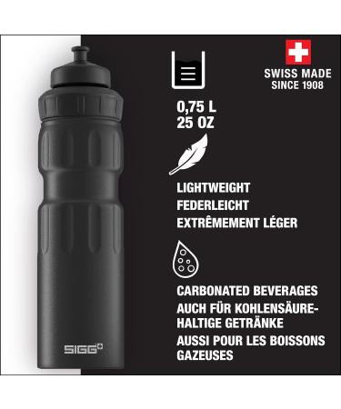 Buy SIGG Alu Sport Drinking Bottle - 0.75L Black - Climate-Neutral & Leak-Proof - BPA-Free - Perfect for Sports - International Shipping Available - Buy Online on SooperMarket.com