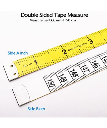 Soft Tape Measure Measuring Tape for Body Measurements Double Color Double Scale Tape Measure Body Measuring Tape Measurement Tape Measurement Sewing Tailor  60 Inch/ 150 cm Seamstress Measuring Tape 1Pcs - Buy Online on SooperMarket.com