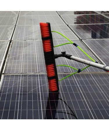 Window Cleaning Pole Water Fed Telesbrush Window Cleaner Kit Extendable Cleaner for Cleaner Outdoor Window and Conservatory Roof/Black/3M 55cm Brush Head 5M/17FT - Buy Online on SooperMarket.com