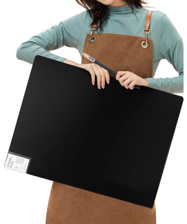 Folder with Plastic Sleeves 1 Pack 18"x24" Black Portfolio Folder for Artwork Display Book 30 Pockets 60 Page Capacity 18 24 1