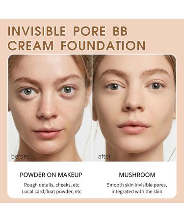 Mushroom Head Air Cushion BB Cream CC Cream Foundation Moisturizing Concealer Lasting Nude Makeup Moisturizing Pigment CC Liquid Foundation Even Skin Tone Makeup Base Primer #Natural - Buy Online on SooperMarket.com