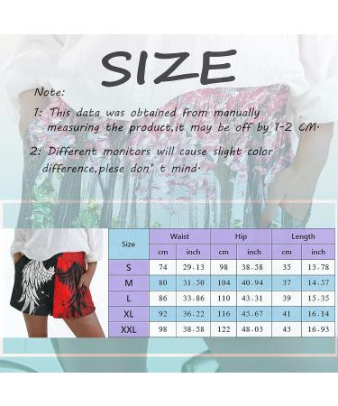 Gufesf Women's Linen Summer Shorts - Lightweight & Comfy Elastic High Waist Casual Shorts with Pockets | W1 Gold - Medium - Buy Online on SooperMarket.com