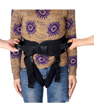 Transfer Belt with Handles Leg Loops Metal Buckle Medical Nursing for Seniors Medical Nursing Safety Assist Training Device Walking Standing Rehabilitation Belt M