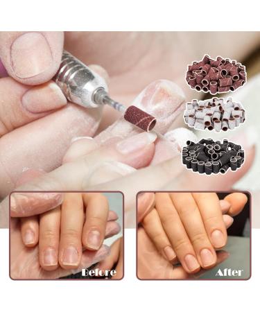 210 Pcs Sanding Bands For Nail Drill Sanding Bands 80# 120# 180# Multi-Colored Nail Drill Sanding Bands With Boxed Nail Sanding Bands Removing Acrylic Gel for Manicures & Pedicure - Buy Online on SooperMarket.com