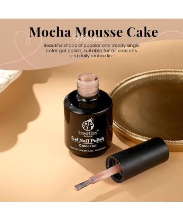 Beetles Nude Gel Nail Polish 15ml Neutral Brown Color Natural Winter Gel Polish Set Mocha Mousse Cake Translucent Soak Off U V LED Nail Lamp Nail Art Gel 0.5Oz Gift for Women Translucent Neutral Color - Buy Online on SooperMarket.com