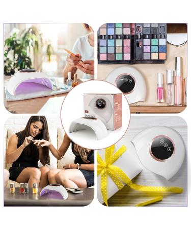 LadyMisty 72W UV LED Nail Lamp Light Dryer | 18 Beads | 3 Timer Setting | LCD Touch Display | Auto Sensor | Professional Nails | White - Buy Online on SooperMarket.com