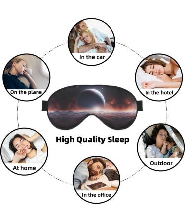 Buy SSIMOO Space Planet Sleep Mask - Adjustable Breathable & Fashionable Eye Mask for Comfort | International Shipping Available - Buy Online on SooperMarket.com