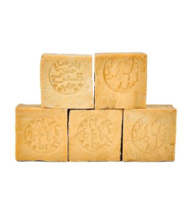 Carenesse Aleppo Soap Package - Vegan Handmade Natural Soap | 5 Pieces | 85% Olive Oil & 15% Laurel Oil | Traditional Authentic Soap (900-950g) - Buy Online on SooperMarket.com