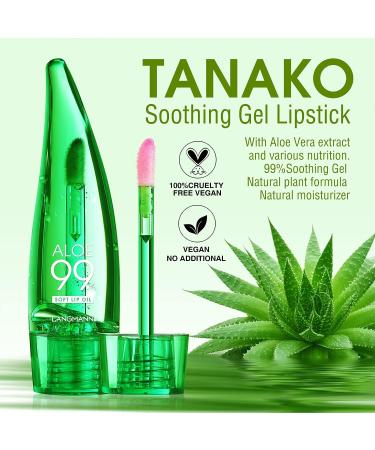 3pcs Aloe Vera Lip Gloss Set - Long Lasting, Nutritious, Moisturizing Lip Balm for Lip Treatment and Dry Lips - Color Changing Lipstick Tinted Lip Balm - Buy Online on SooperMarket.com