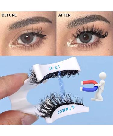 Magnetic Lashes Reusable Magnetic Lash Set Easy to Put On All Day Long Magnetic Lashes Natural Look Magnetic Lash Set With Applicator No Adhesive Required (7-3) - Buy Online on SooperMarket.com