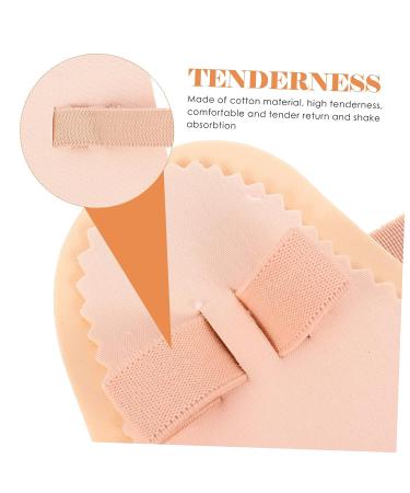4pcs Hallux Valgus Correction Pads - High Heel Foot Protectors for Bunions - Toe Separator and Pain Relief Device - Brown - Buy Online on SooperMarket.com