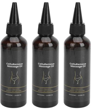 Essential Cellulite Massage Oil - Slimming & Moisturizing (3 Pieces) for Improved Blood Circulation | Perfect for Everyday Use - Buy Online on SooperMarket.com