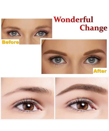 Waterproof Microblading Eyebrow Pen - Long-Lasting Dark Brown Peel-off Brow Pencil - Buy Online on SooperMarket.com