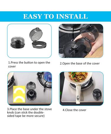 OFYDNR Stove Knob Covers for Child Safety  (5+1 Pack) Baby Safety Gas Stove Knob Covers Protection Locks with Oven Childproof Lock for Kids Child Proofing - Buy Online on SooperMarket.com