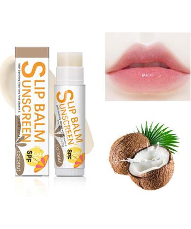 SPF Lip Balm Bum Sun Lip Balm SPF30 - Travel Size Sunscreen for Lips Sun Protection Lip Care for Protecting Soothing and Moisturizing Lips Zurego #2 Coconut Flavor - Buy Online on SooperMarket.com