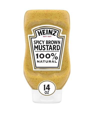 Heinz Spicy Brown Mustard, 14 oz