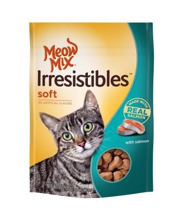 Meow Mix Irresistibles Cat Treats Soft Salmon 3 Ounce (Pack of 5)