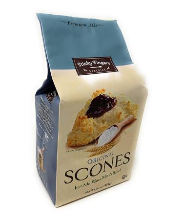 Sticky Fingers Scone Mix (Pack of 2) - 1 lb Bags, All Natural Baking Mix - Original Flavor - Buy Online on SooperMarket.com