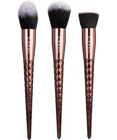 Make Up Brushes LaRoc 10pc - Professional Diamond Makeup Brush Set Complete Coverage Make Up Set - Concealer Powder Brush Eyeliner Eyeshadow Brushes & More - Deep Bronze - Buy Online on SooperMarket.com